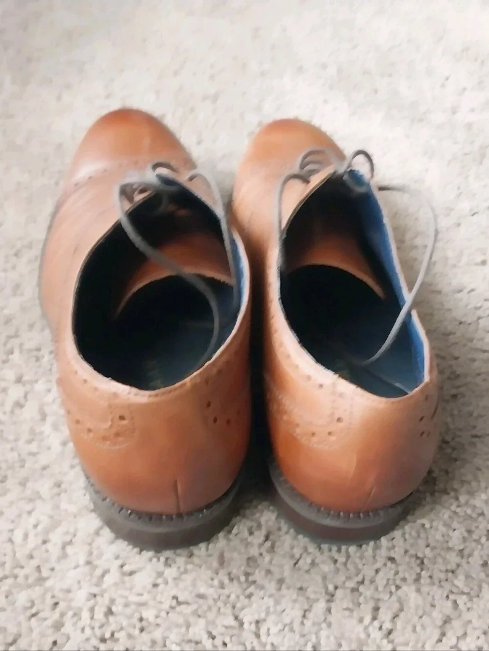 Cole Haan Men's Brown Leather Wayne Cap Toe Oxford Shoes 11.5